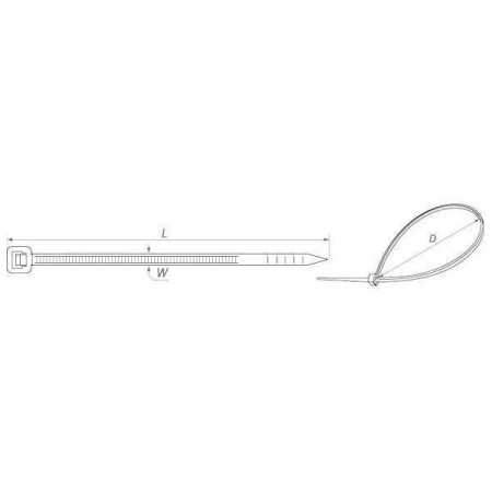 Стяжка 3х150мм(100шт) Rexant