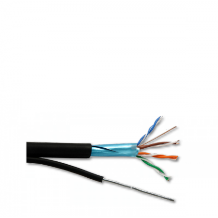 Кабель UTP 4PR 24AWG CAT5e 305м OUTDOOR + ТРОС 1