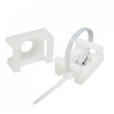 Площадка для креп.стяжки 22,2х16мм(100шт)белая  (Распродажа. На складе 5 шт.)