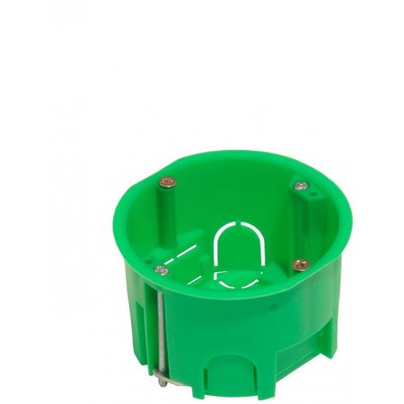 Коробка для подштукатурного монтажа в гипсокартоновые и полые стены (зеленый)(44663)