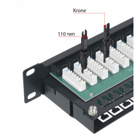 Cabeus PLHD-48-Cat.5e-Dual IDC-1U