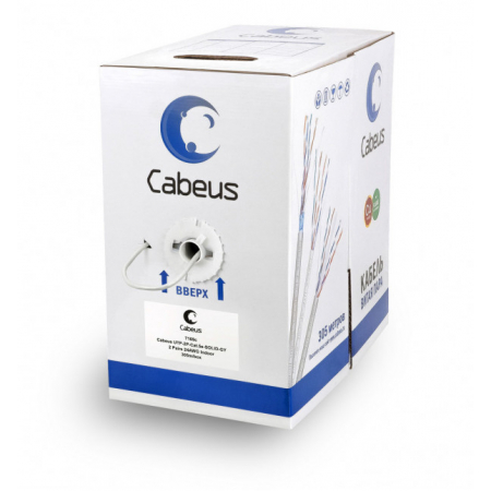Cabeus UTP-4P-Cat.5e-SOLID-GY