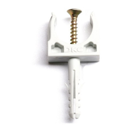 Держатель d=16 защелка и дюбель (DKS) (Распродажа. На складе 26 шт.)