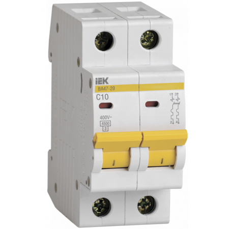 ВА47-29 2Р 10А 4,5кА