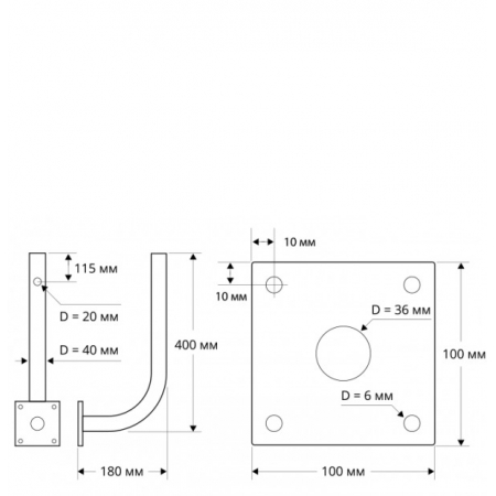 AX-3 (Optex) кронштейн