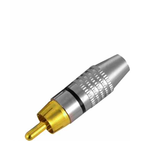 TS RCA штекер под винт, металл