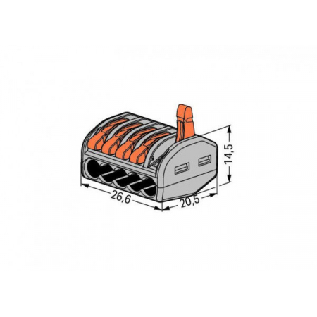 Клеммник WAGO 222-415
