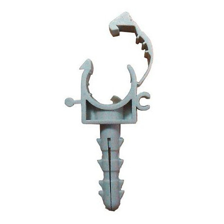 Держатель d=25 защелка и дюбель (51325) (Распродажа. На складе 3 шт.)