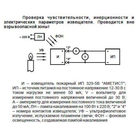 ИП 329-5В АМЕТИСТ Р2 с двумя кабельными вводами