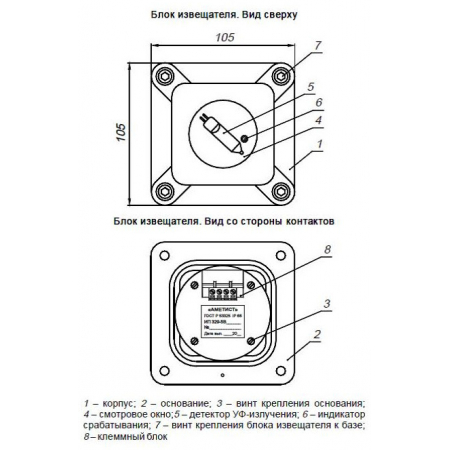 ИП 329-5В АМЕТИСТ Р1  с двумя кабельными вводами