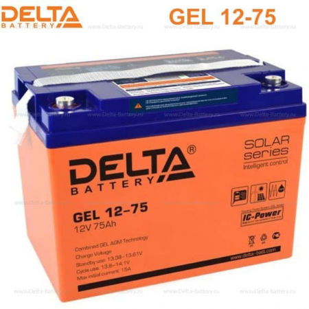 Аккумулятор GEL 12-75 (Delta)