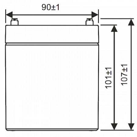GP1245 (12V16W) WBR Аккумулятор