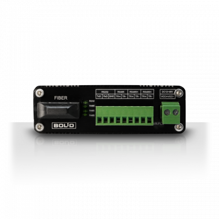 RS-FX-SM40 Преобразователь интерфейсов RS232/422/485 в оптику и обратно. Одномодовое волокно до 40 км. Для обмена данными используются два волокна.