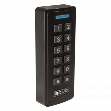 ProxyKey-4E - Считыватель клавиатурный и проксимити карт EM-Marin. Интерфейсы для карт - Wiegand-26 и Wiegand-44, для клавиатуры - Wiegand-4 и Wiegand-8 или эмуляция кода карты. Накладной
