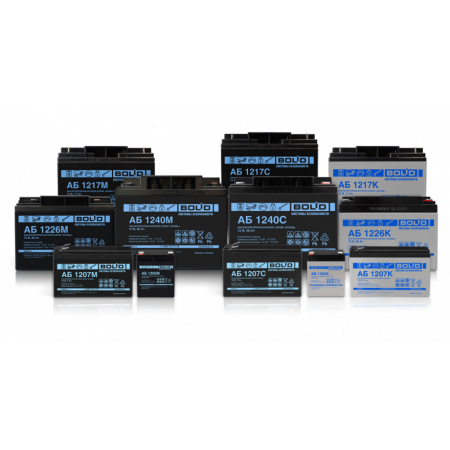 Аккумулятор 12 В, 26 А*ч (АБ 1226М) срок службы 15 лет (Тип М)