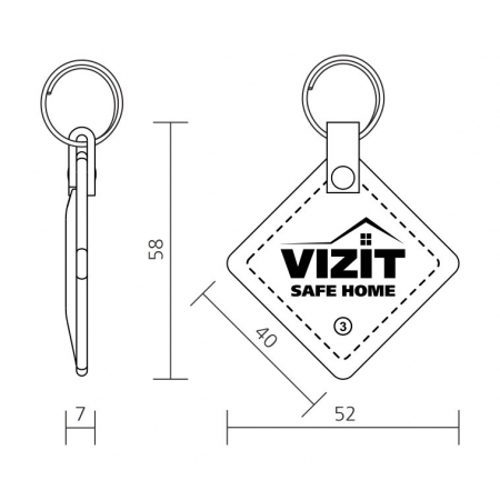 Ключ VIZIT-RF3.2 black