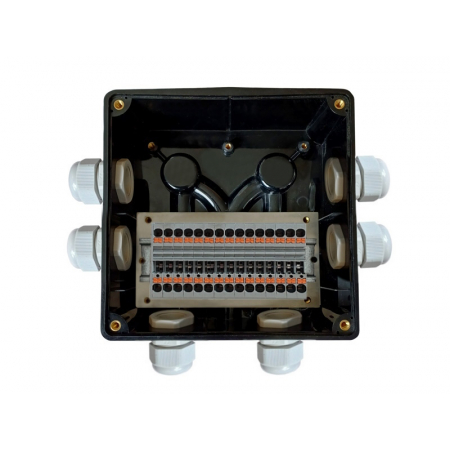 Коробка коммутационная усиленная 183х180х97 Гранд-АЯКС IP67/IP66, ВК10мм2, винтовые крепления