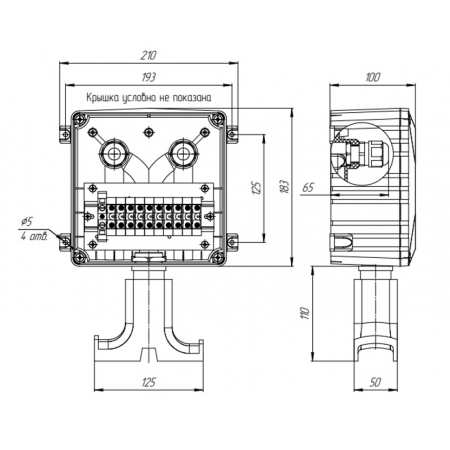 КСГК-1 АЯКС IP66 Кабельные вводы под плоский греющий кабель 3-6/6-13 мм