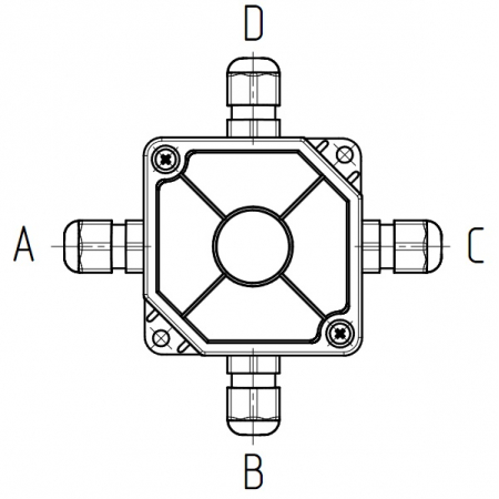 УС-4-С24 (каб.вводы 3-5,3мм) (со световой индикацией) ПАШК.425212.050