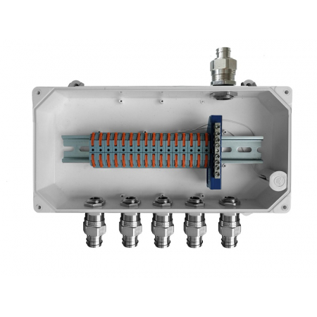 КВСК-С220 «СЕВЕР» ПЛ.8.ПС.6-12.PM2 со световой индикацией, 8 отверстий с герметичными кабельными вводами, IP66/IP67 ПАШК.685552.002
