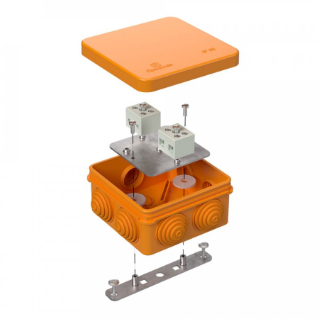 Коробка огнестойкая для о/п 40-0210-FR6.0-4 Е15-Е120 RAL2003 80х80х40 (44 шт/кор) Промрукав