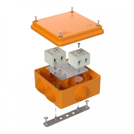 Коробка огнестойкая для о/п 40-0300-FR10.0-4 Е15-Е120 RAL2003 100х100х50 (14 шт/кор) Промрукав