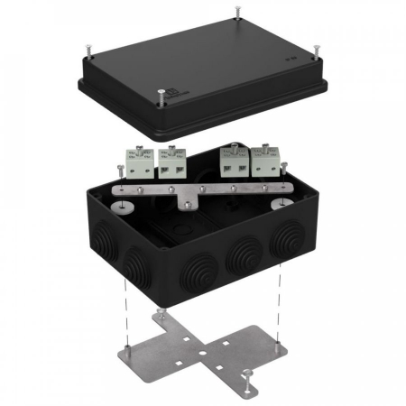 Коробка огнестойкая для о/п 40-0310-FR6.0-8 Е15-Е120 RAL9005 150х110х70 (6 шт/кор) Промрукав