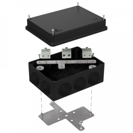 Коробка огнестойкая для о/п 40-0310-FR6.0-6 Е15-Е120 RAL9005 150х110х70 (6 шт/кор) Промрукав