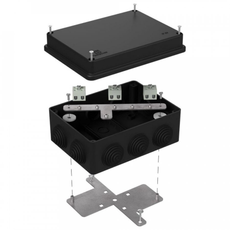 Коробка огнестойкая для о/п 40-0310-FR1.5-6 Е15-Е120 RAL9005 150х110х70 (6 шт/кор) Промрукав