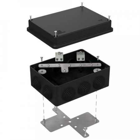 Коробка огнестойкая для о/п 40-0310-FR1.5-4 Е15-Е120 RAL9005 150х110х70 (6 шт/кор) Промрукав