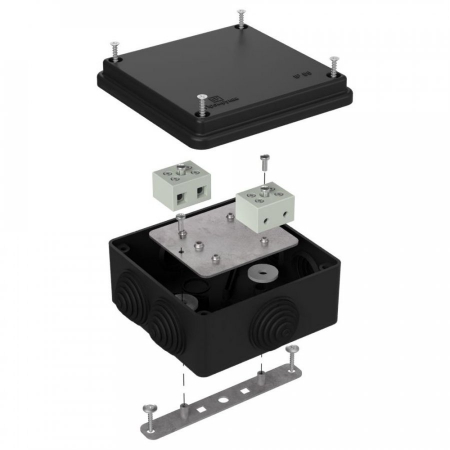 Коробка огнестойкая для о/п 40-0300-FR6.0-4 Е15-Е120 RAL9005 100х100х50 (14 шт/кор) Промрукав