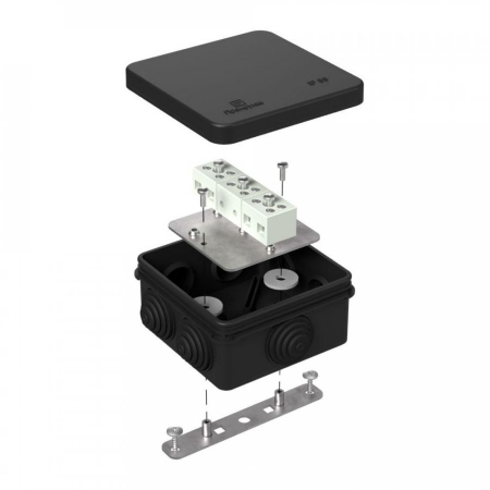 Коробка огнестойкая для о/п 40-0210-FR6.0-6 Е15-Е120 RAL9005 80х80х40 Промрукав