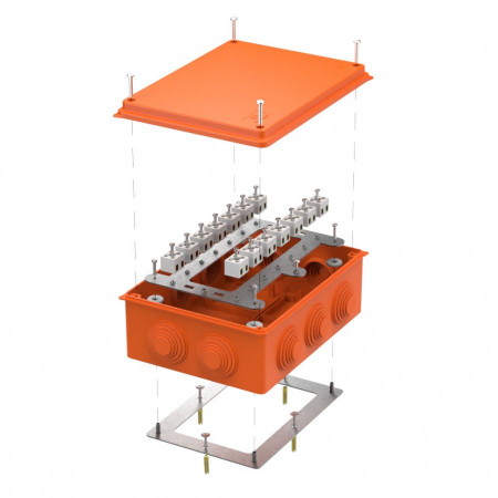 Коробка огнестойкая для о/п 40-0320-FR2.5-28 Е15-Е120 RAL2003 200х150х75 (5 шт/кор) Промрукав