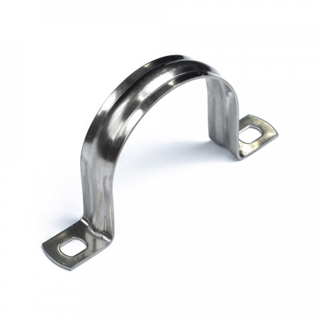 Скоба металлическая двухлапковая СМД(INOX) d60-63 мм (10шт/100шт уп/кор) Промрукав