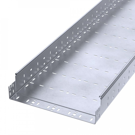Лоток перфорированный Профи INOX (AISI 316) 400х100х3000 (2,0 мм) (6 м/уп) Промрукав