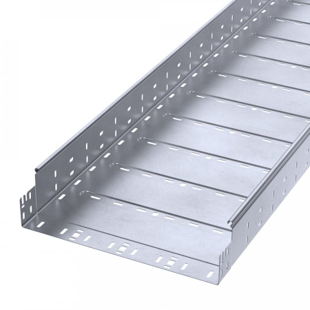 Лоток перфорированный Профи INOX (AISI 316) 400х100х3000 (1,2 мм) (6 м/уп) Промрукав
