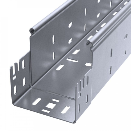 Лоток перфорированный Профи INOX (AISI 316) 100х100х6000 (2,0 мм) (12 м/уп) Промрукав
