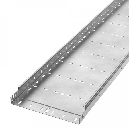 Лоток перфорированный Профи INOX (AISI 304) 300х50х6000 (1,5 мм) (12 м/уп) Промрукав