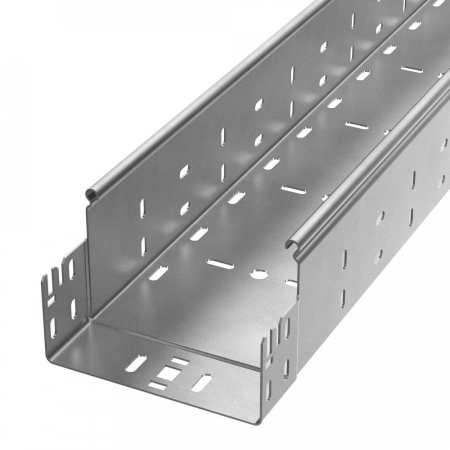 Лоток перфорированный Профи INOX (AISI 304) 150х100х6000 (1,0 мм) (12 м/уп) Промрукав