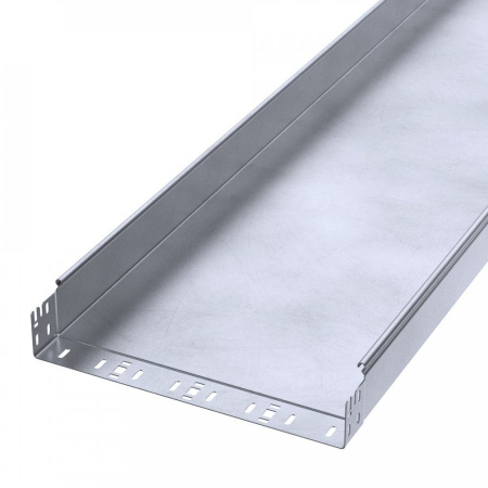 Лоток неперфорированный Профи INOX (AISI 316) 400х80х3000 (1,5 мм) (6 м/уп) Промрукав
