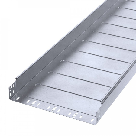Лоток неперфорированный Профи INOX (AISI 316) 400х80х3000 (1,0 мм) (6 м/уп) Промрукав