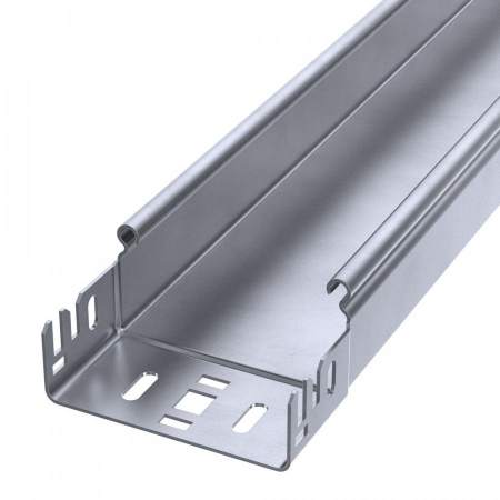 Лоток неперфорированный Профи INOX (AISI 316) 100х50х3000 (1,0 мм) (6 м/уп) Промрукав