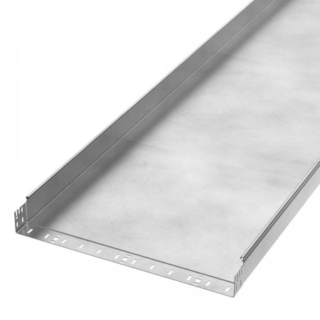 Лоток неперфорированный Профи INOX (AISI 304) 600х80х6000 (1,5 мм) (12 м/уп) Промрукав