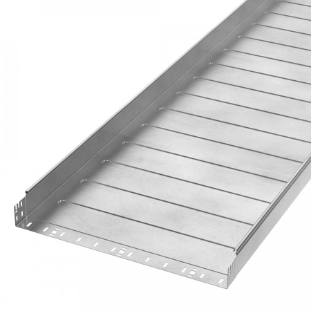 Лоток неперфорированный Профи INOX (AISI 304) 600х80х6000 (1,2 мм) (12 м/уп) Промрукав