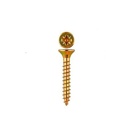 Саморез универсальный острый с потайной головкой 3,5х45 желтый (1000шт/уп) Промрукав