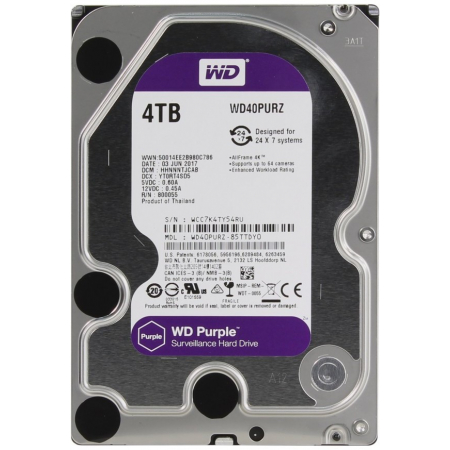 Жесткий диск 4 Tb WD40PURZ Purple