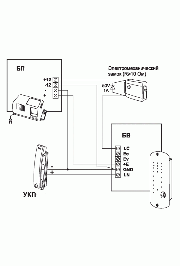 Укп 12 схема подключения