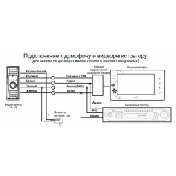 Видеодомофон commax cdv 71be инструкция схема подключения проводов