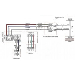 Видеодомофон commax cdv 71be инструкция схема подключения проводов
